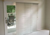 Faux Wood Horizontal Blinds For Patio Doors