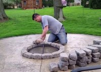 How To Build Fire Pit On Concrete Patio