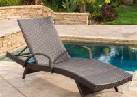 Patio Chaise Lounge With Arms