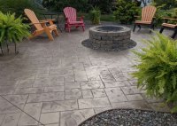 Pavers And Concrete Patio Together