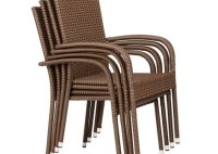 Resin Wicker Stackable Patio Chairs