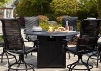 Tall Patio Set With Fire Pit