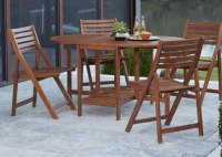 Wooden Foldable Patio Table And Chairs