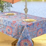 Round Patio Table Cover With Umbrella Hole Zipper